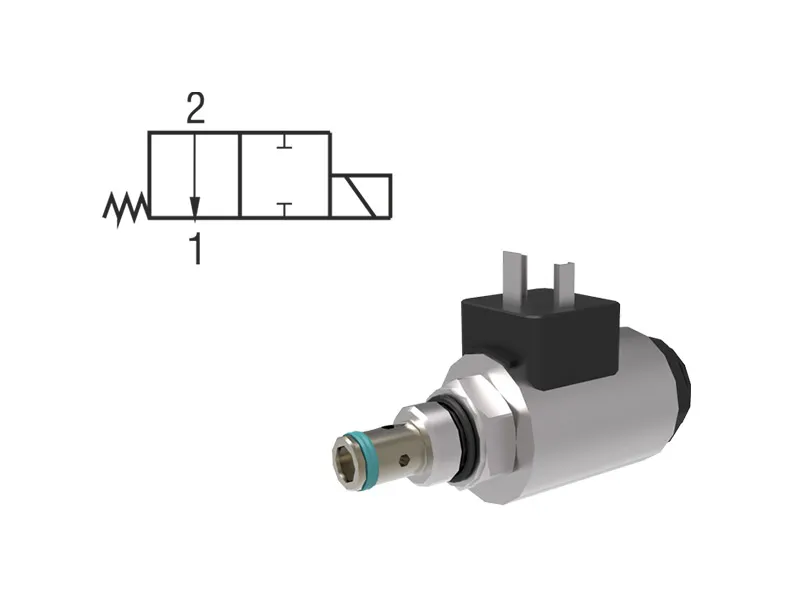2/2 Solenoid Directional Valves - Spool Type, Screw-In Style