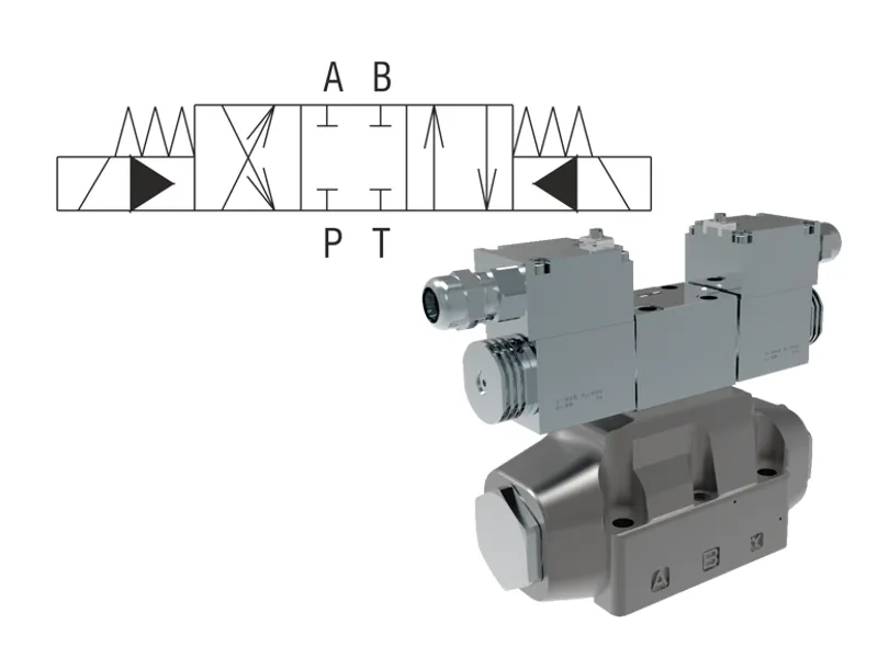 4/2 and 4/3 Directional Control Valves, Internally and Externally Pilot Operated