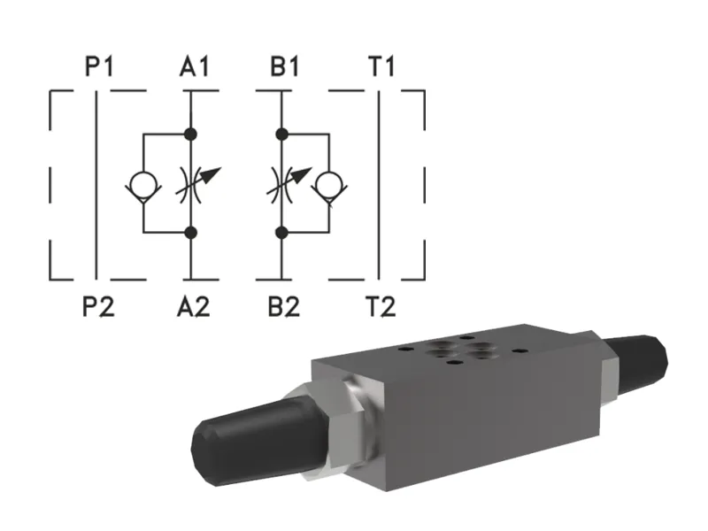 Double Throttle Check Valves, Modular Design